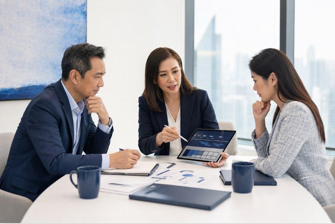 SAP recruitment specialists advising a client in Bangkok